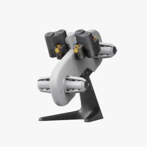Bambu Lab AMS lite four spool automatic material system on its stand